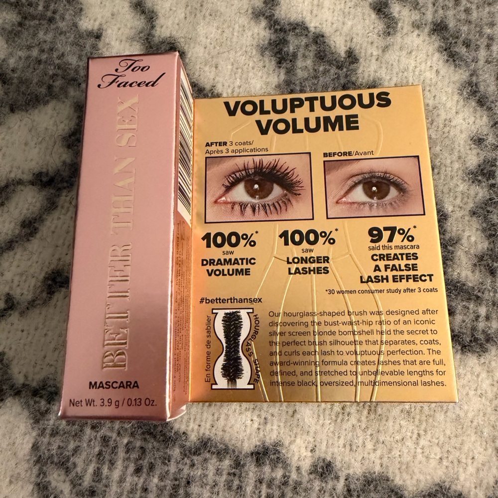 Mini Too Faced Better Than Sex Mascara - Black